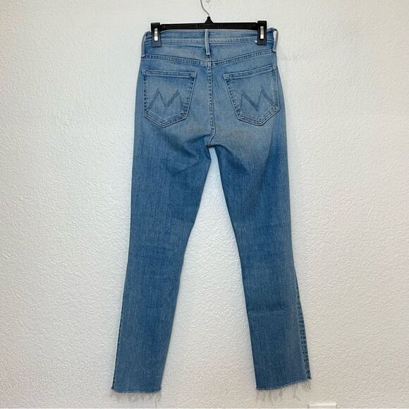 MOTHER The Mid Rise Dazzler Ankle Fray Jeans in Jackpot size 26 - Picture 3 of 16